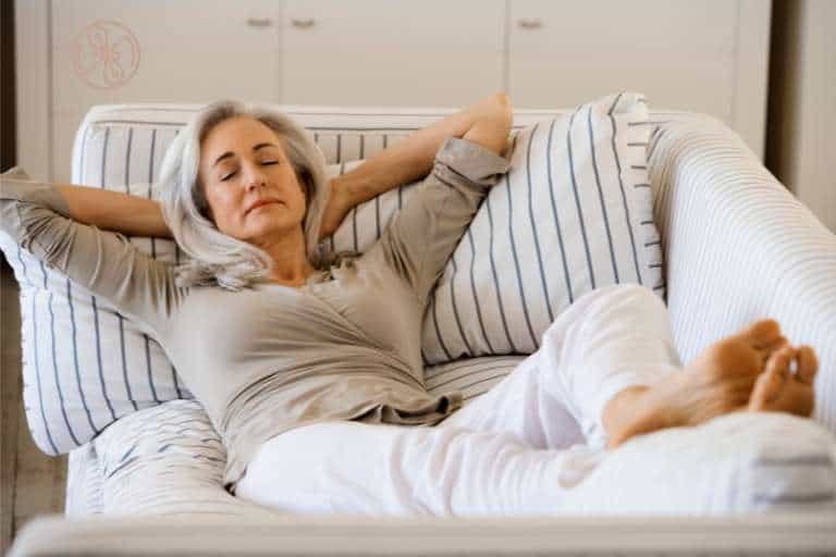 Woman relaxed IBS no longer a problem